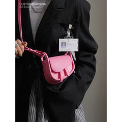COY UUSTUDIO Dark Y2K Lipstick Headphones Mini Saddle Crossbody Bag