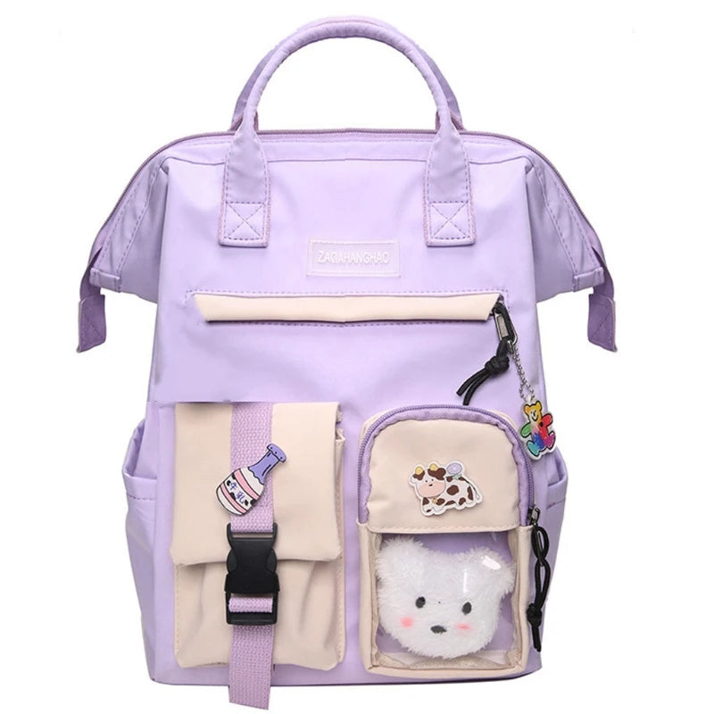 CPDD Pastel Candy Colours Backpack for Women/Men