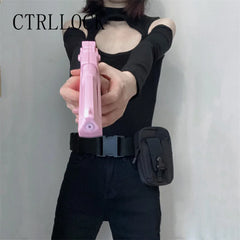 CTRLLOCK Techwear Adjustable Waist Belt Women Zipper Pocket Streetwear