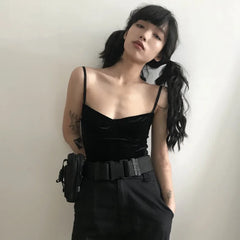 CTRLLOCK Techwear Adjustable Waist Belt Women Zipper Pocket Streetwear
