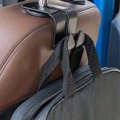 2pcs Car Seat Back Double Hook Storage Car Hook