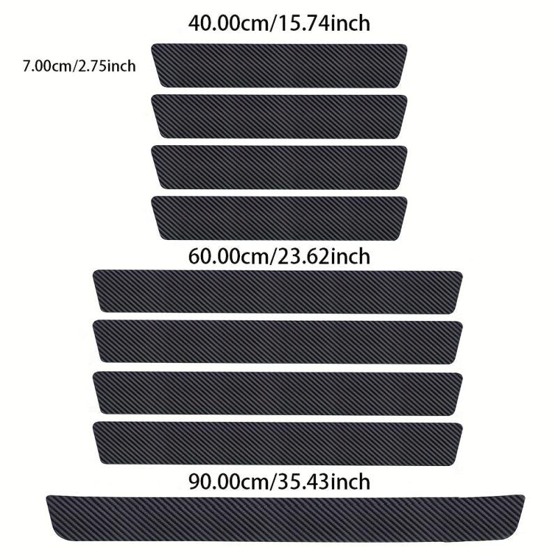 Carbon Fiber Car Door Sill Protector Scuff Plate Scratch Pad for 99 Car Models