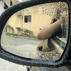 Car Rearview Mirror Rainproof Anti-Fog Film Clear Waterproof Sticker