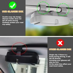 Car Sun Visor Glasses Case Organizer