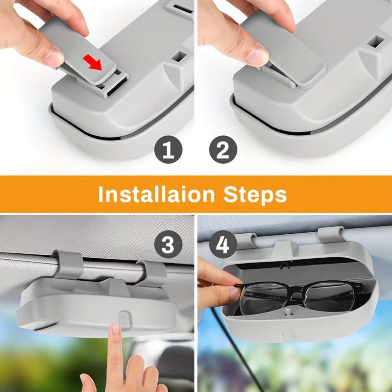 Car Sun Visor Glasses Case Organizer