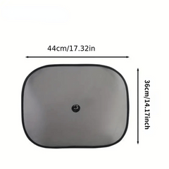 2pcs Car Sun Shade UV Protection Suction Cup Sunshade Heat Insulation