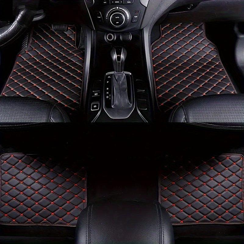 Waterproof Leather Car Mats Set of 4