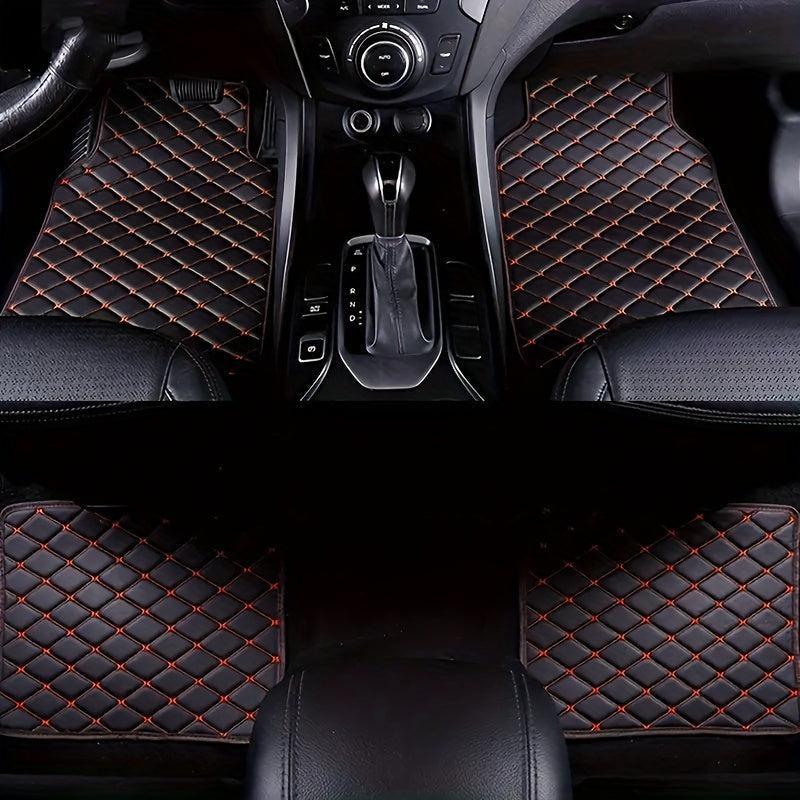 Waterproof Leather Car Mats Set of 4