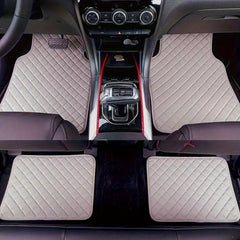Waterproof Leather Car Mats Set of 4
