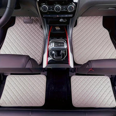 Waterproof Leather Car Mats Set of 4