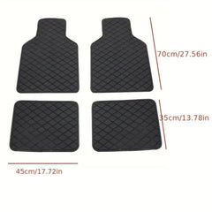 Waterproof Leather Car Mats Set of 4