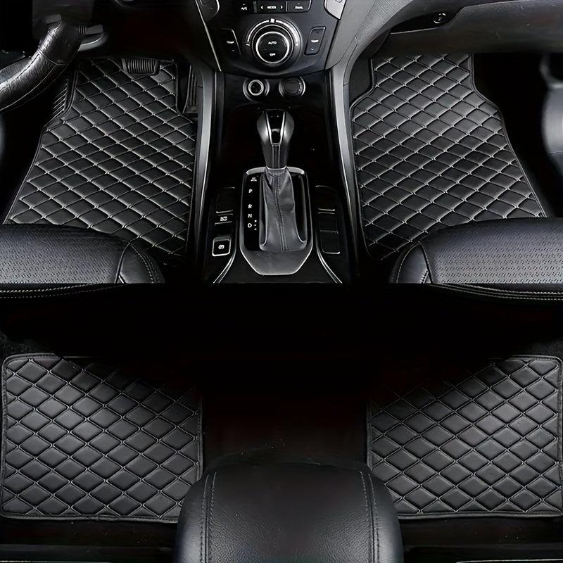 Waterproof Leather Car Mats Set of 4