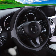 PU Leather 3D Mesh Car Steering Wheel Cover 37 Car Accessories
