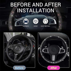 Crystal Artificial Diamond Car Steering Wheel Cover Car Decoration