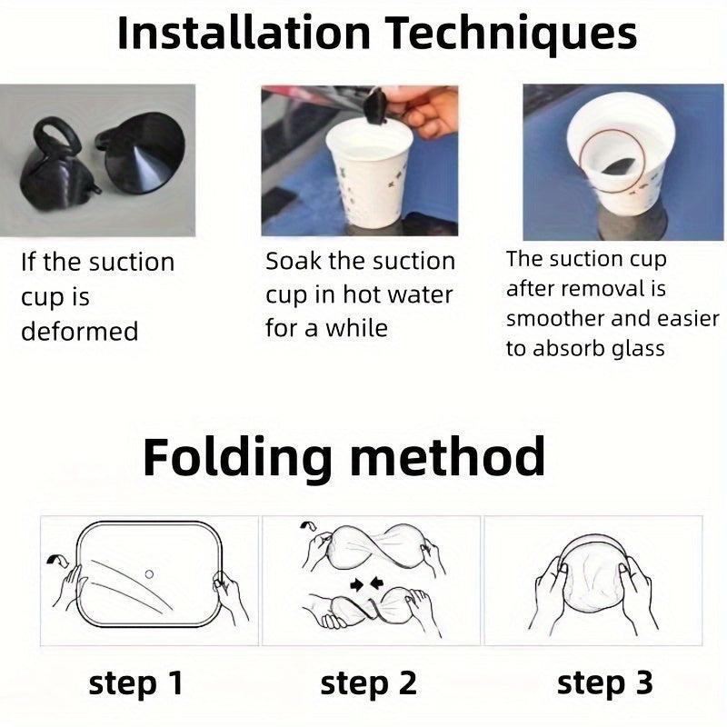 2pcs Car Sunshade Curtain - Protect Your Interior from the Sun
