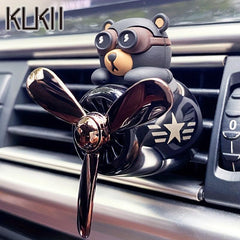 Bear Pilot Car Air Freshener Airplane Vent Perfume Diffuser