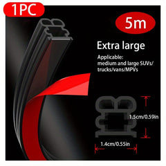 Upgrade Car Weather Protection: Double Layer Rubber Seal Strip