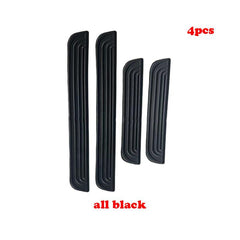 4pcs Rubber Car Door Sill Plate Protectors Anti scratch Exterior Parts
