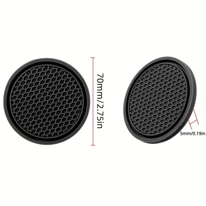 2pcs Car Water Cup Base Non-slip Mat Interior Decoration