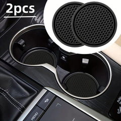 2pcs Car Water Cup Base Non-slip Mat Interior Decoration