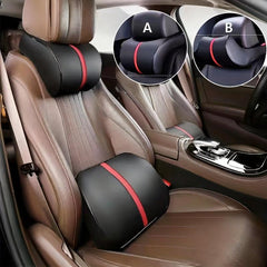 Memory Foam Car Neck Pillow Lumbar Support Set