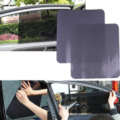 2pcs Reusable Electrostatic Sunshade Window Film Stickers