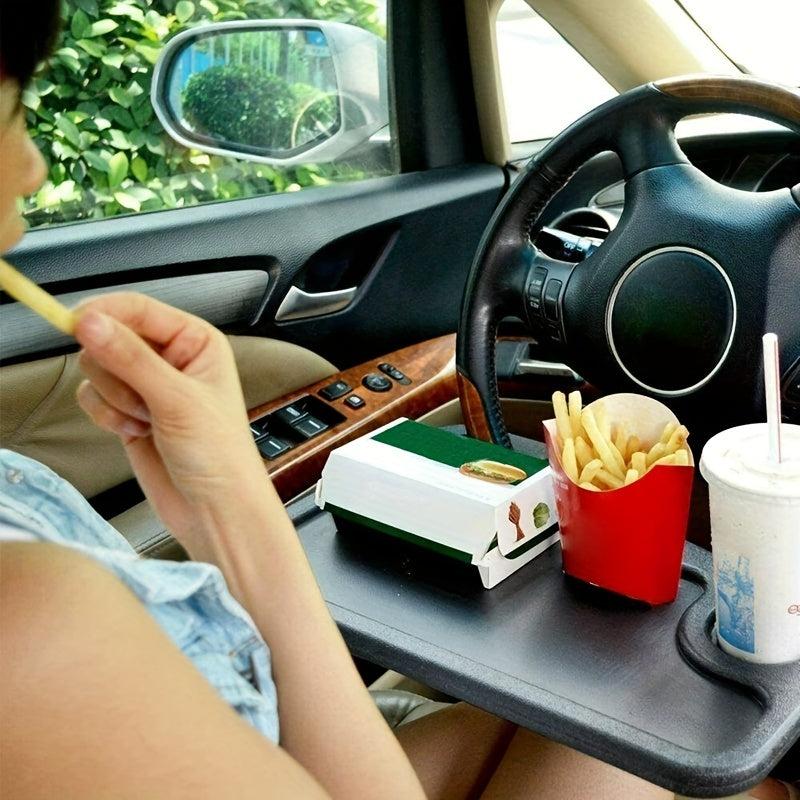 Portable Car Steering Wheel Dining Table Holder Laptop Desk Mount Stand