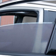 2pcs Car Window Mesh Film, UV Protection, Reusable