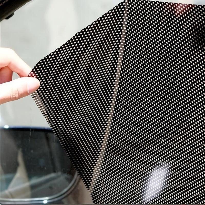 2pcs Car Window Mesh Film, UV Protection, Reusable