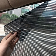2pcs Car Window Mesh Film, UV Protection, Reusable
