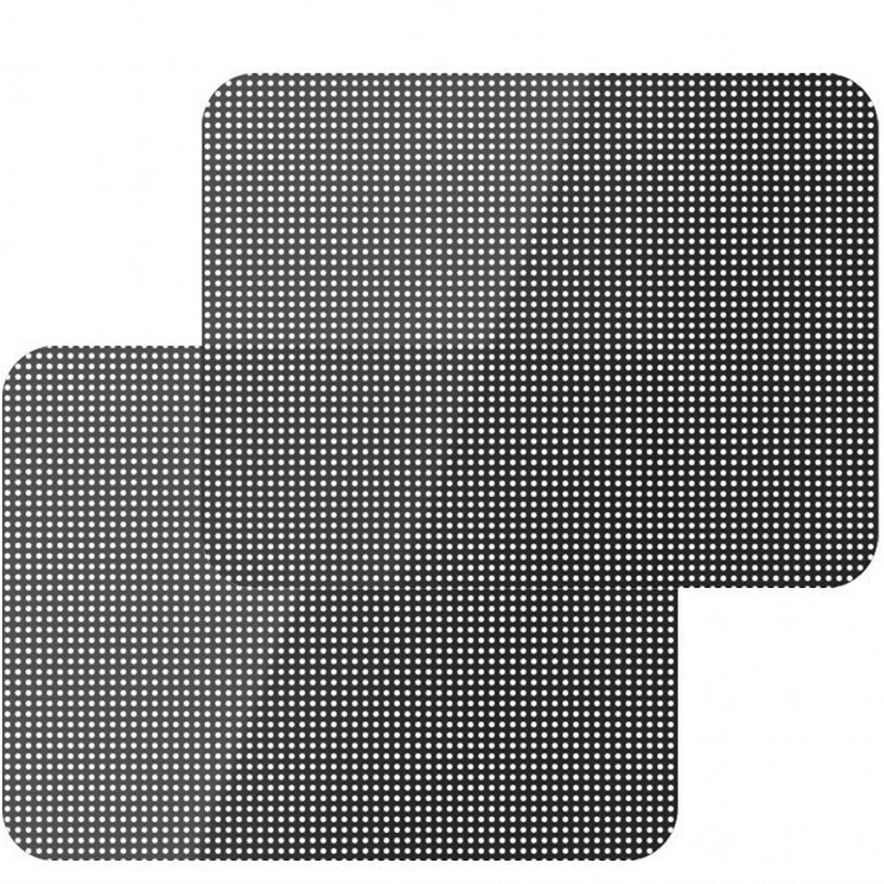 2pcs Car Window Mesh Film, UV Protection, Reusable