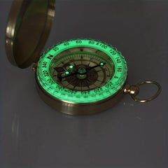 High Camping Hiking Pocket Brass Golden Compass Portable Compass Navigation