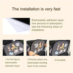 Car SunShade Side Window Sunshade UV Protection Travel Accessory