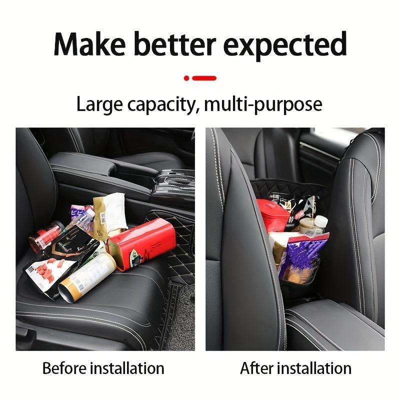 PU Leather Car Net Pocket Tote Bag Holder for Organization
