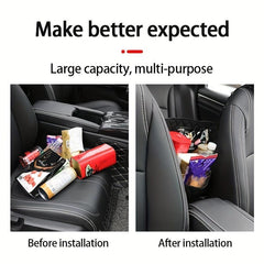 PU Leather Car Net Pocket Tote Bag Holder for Organization