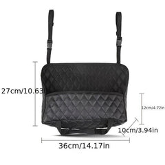 PU Leather Car Net Pocket Tote Bag Holder for Organization