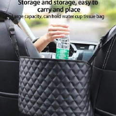 PU Leather Car Net Pocket Tote Bag Holder for Organization
