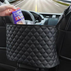PU Leather Car Net Pocket Tote Bag Holder for Organization
