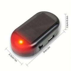 Car Anti Theft Alarm with Solar &USB Charging Red Light Flicker