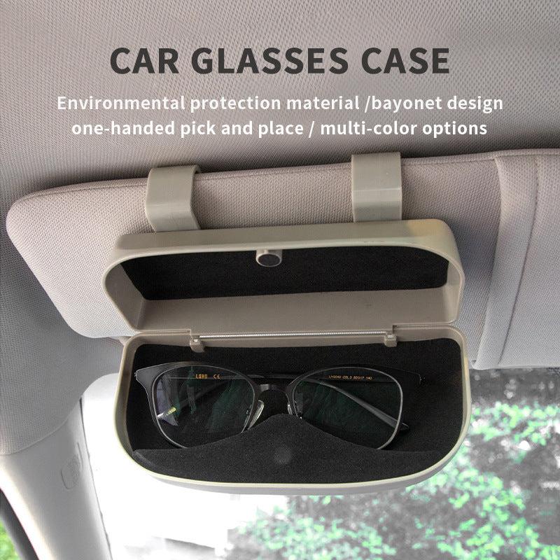 Car Glasses Holder Eyeglasses Clip Case Universal Sun Visor Auto ABS Sunglasses