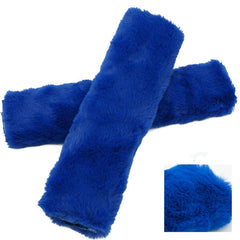 Soft Rabbit Fur Seat Belt Cover Shoulder Pad Neck Support Pad Winter Plush Car