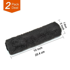 Soft Rabbit Fur Seat Belt Cover Shoulder Pad Neck Support Pad Winter Plush Car