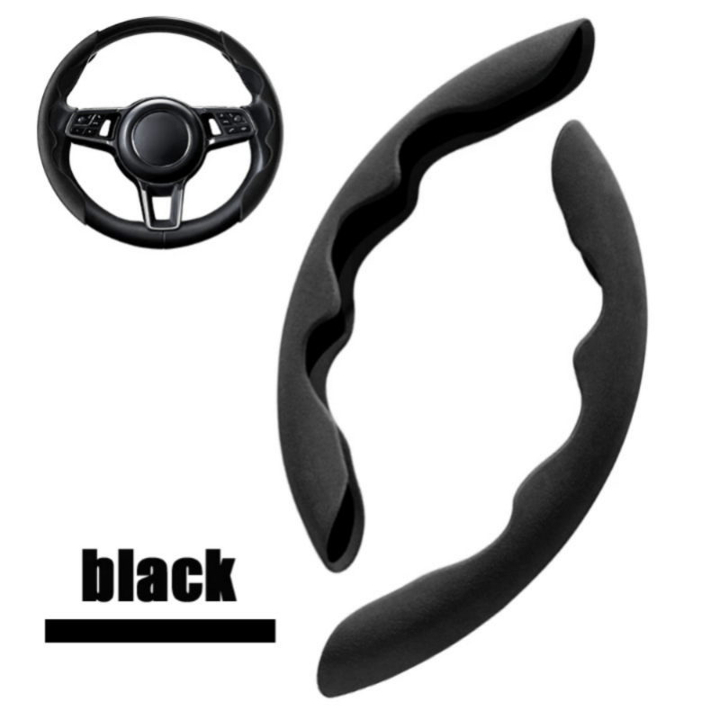 Car Wheel Cover Suede Anti Skid Steering Wheel Cover Universal Decorative