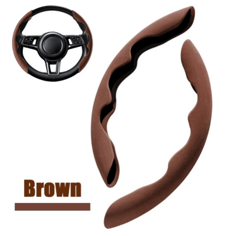 Car Wheel Cover Suede Anti Skid Steering Wheel Cover Universal Decorative