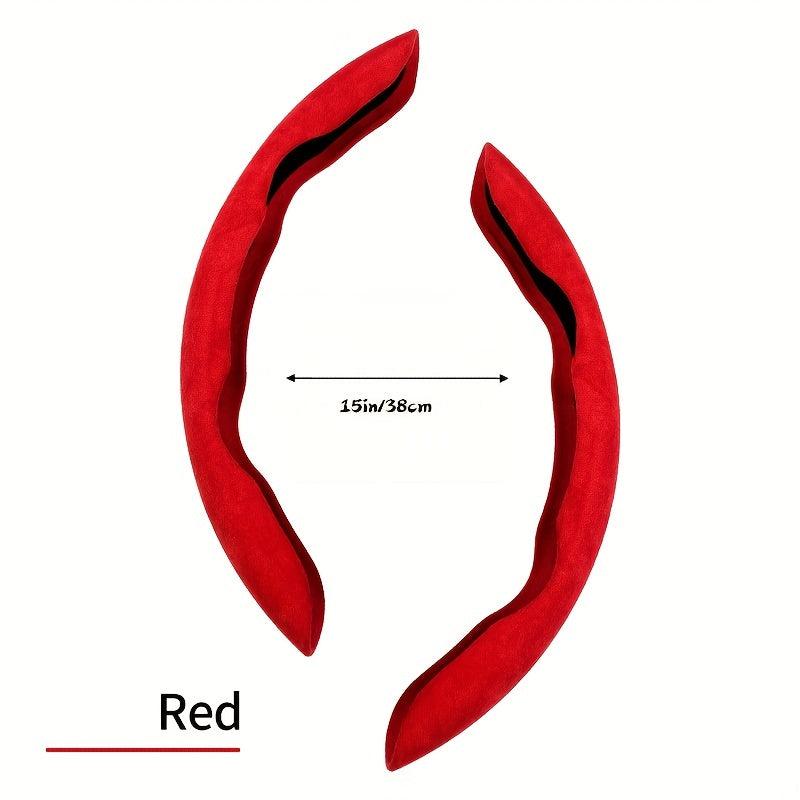 Car Wheel Cover Suede Anti Skid Steering Wheel Cover Universal Decorative