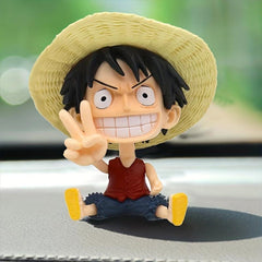 Anime Cartoon Movable Dolls Fun Toys for Car Dashboard Decorations