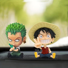 Anime Cartoon Movable Dolls Fun Toys for Car Dashboard Decorations