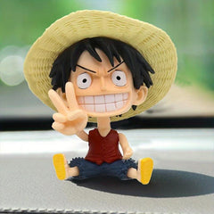 Anime Cartoon Movable Dolls Fun Toys for Car Dashboard Decorations