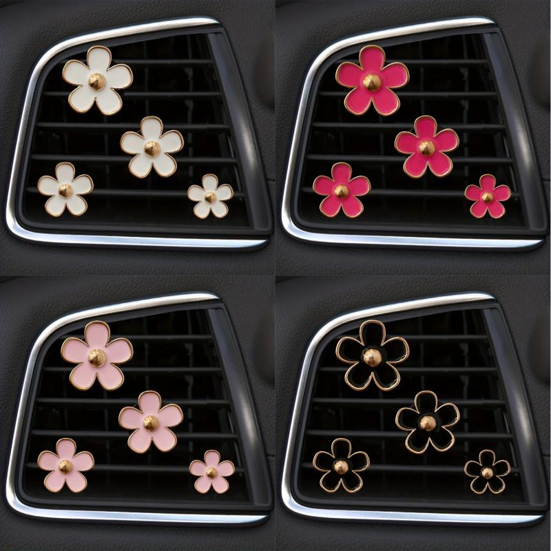 Small Daisy Flower Car Air Outlet Perfume Clip Car Accessories For Women