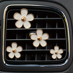 Small Daisy Flower Car Air Outlet Perfume Clip Car Accessories For Women